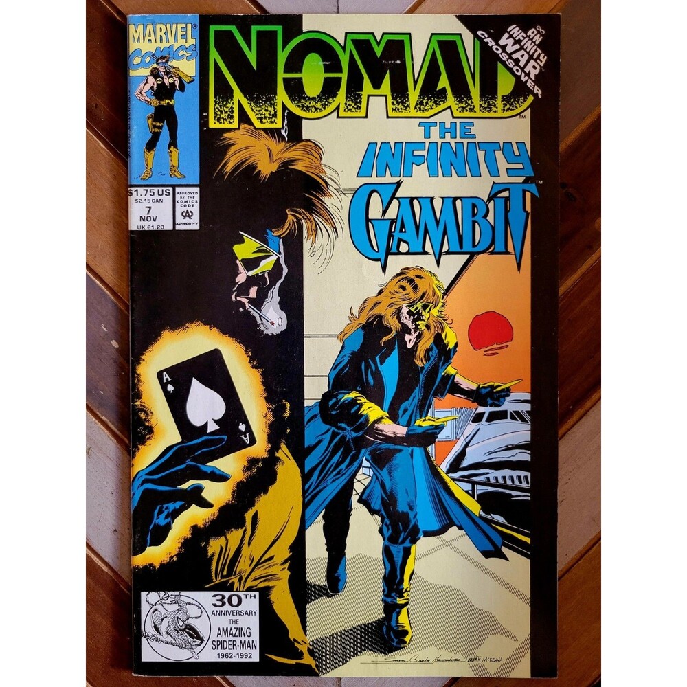 Nomad #7 VG/FN (Marvel 1992) Co-starring X-Men's Gambit! Infinity War Crossover